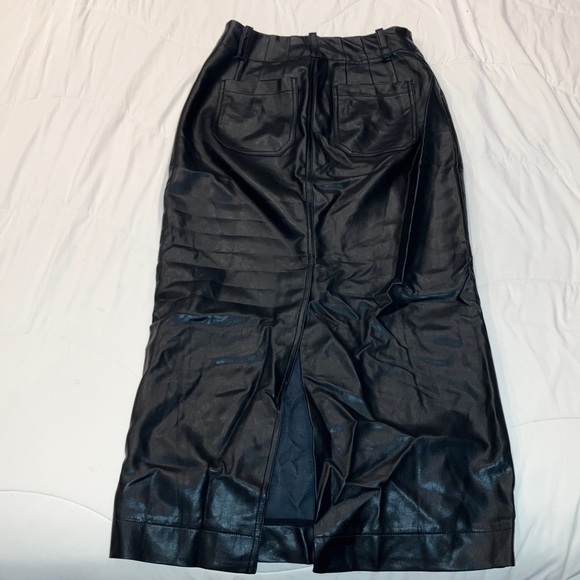 Anthropologie Maeve Collette faux leather maxi skirt - Picture 4 of 6